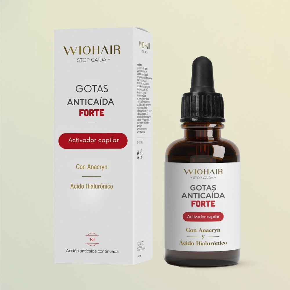Gotas anticaida junto con su caja