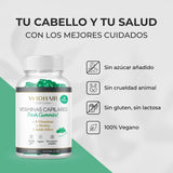 Vitaminas Capilares Sin Azúcar Sabor Menta - 60 gominolas