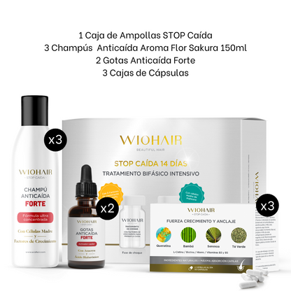 Tratamiento Anticaída Completo con Gotas - 3 meses | EXCLUSIVO CLUB ORO