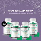 RITUAL DE BELLEZA INFINITA - 4x2 vitaminas capilares sabor menta