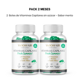 Pack Bimensual Vitaminas Capilares Sin Azúcar Sabor Menta