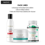 Pack Verano Edición Exclusiva (Champú Forte 150ml, Mascarilla Bloom 250ml y Vitaminas Capilares Sin Azúcar)