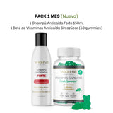 Pack Vitamínate y previene la caída (Vitaminas Capilares formato Gummies + Champu Anticaída Forte)