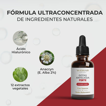 Tratamiento Anticaída Completo con Gotas - 3 meses | EXCLUSIVO CLUB ORO