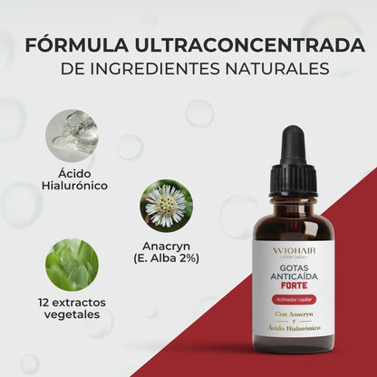 Gotas Anticaída y Activador Crecimiento Capilar - Club Oro