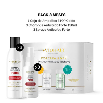 Tratamiento Anticaída de Choque - 1 Mes | EXCLUSIVO CLUB ORO