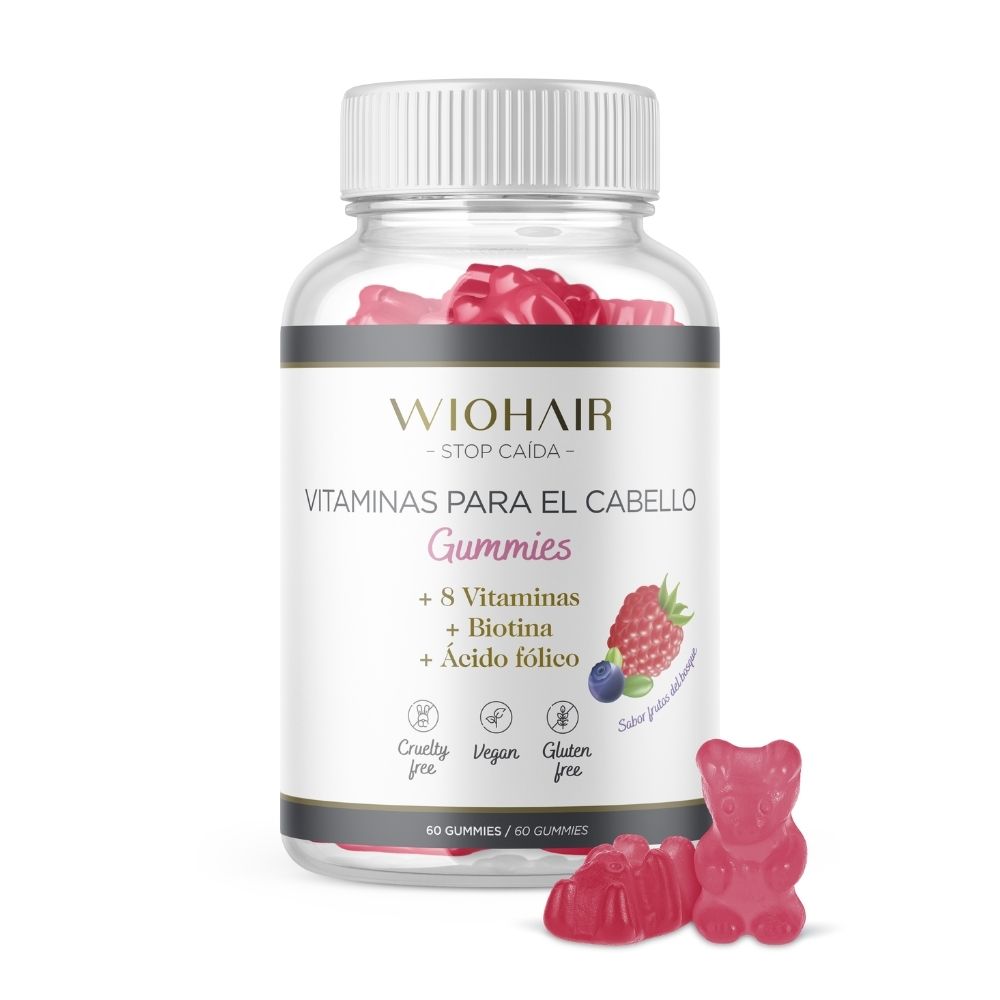 Gomitas de Biotina Vitaminas Para La Caida Del Cabello Evita La